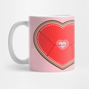 Cookie shaped love letter Mug